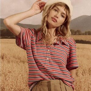 The Great The Lacrosse Polo Campervan Stripe